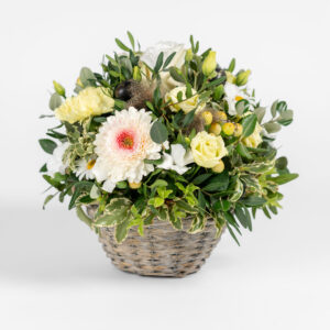 Blumenstrauss Weiss Grün gemischt